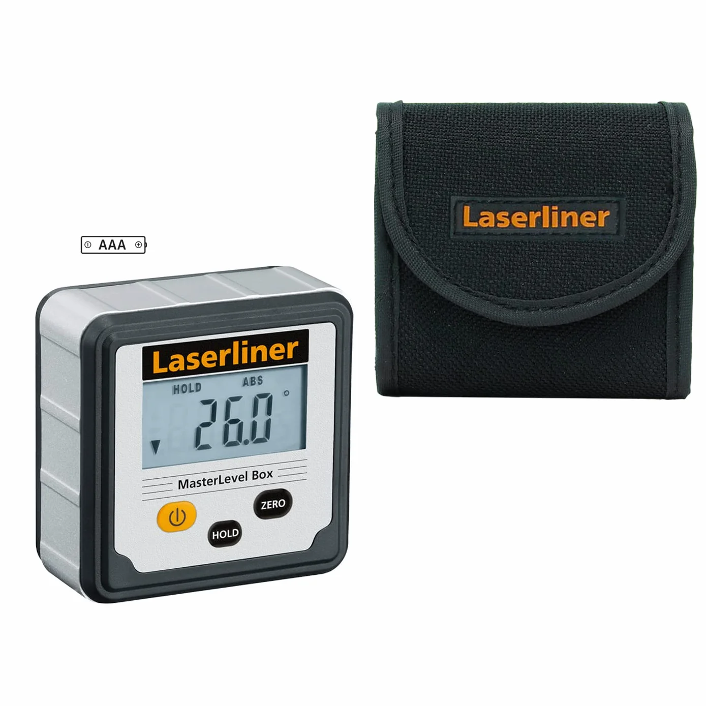 Laserliner 081.260A Wasserwaage, Schwarz, Grau, LCD, Kunststoff, AAA, 1,5 V