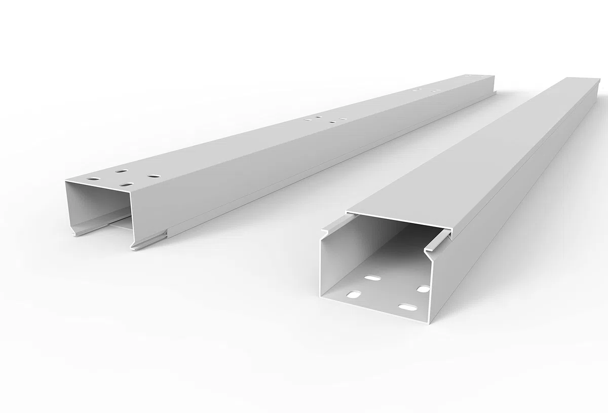 SCOSKK43 10 m Kabelkanal (L x B x H 2000 x 60 x 40 mm, PVC, Kabelleiste, Schraubbar) weiß