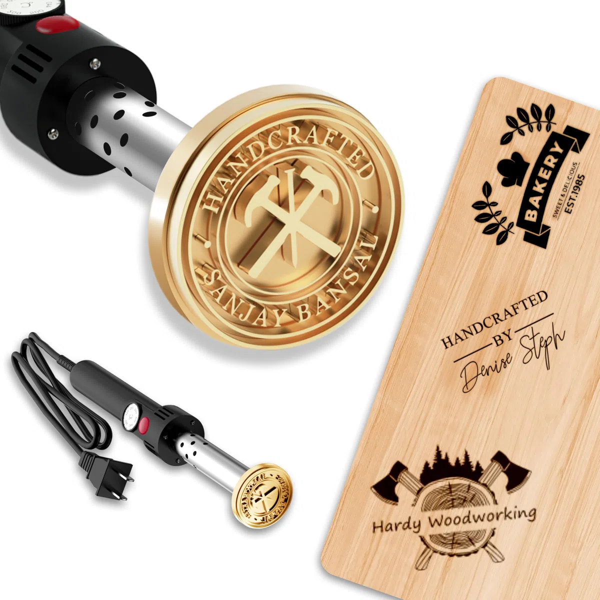 Brauch Elektrisch Brennstempel FüR Holz - Brandeisen FüR Holz Logo, Holzbearbeitungswerkzeuge, Geschenke FüR Holzbearbeitungsbegeisterte (Logo Hochladen)