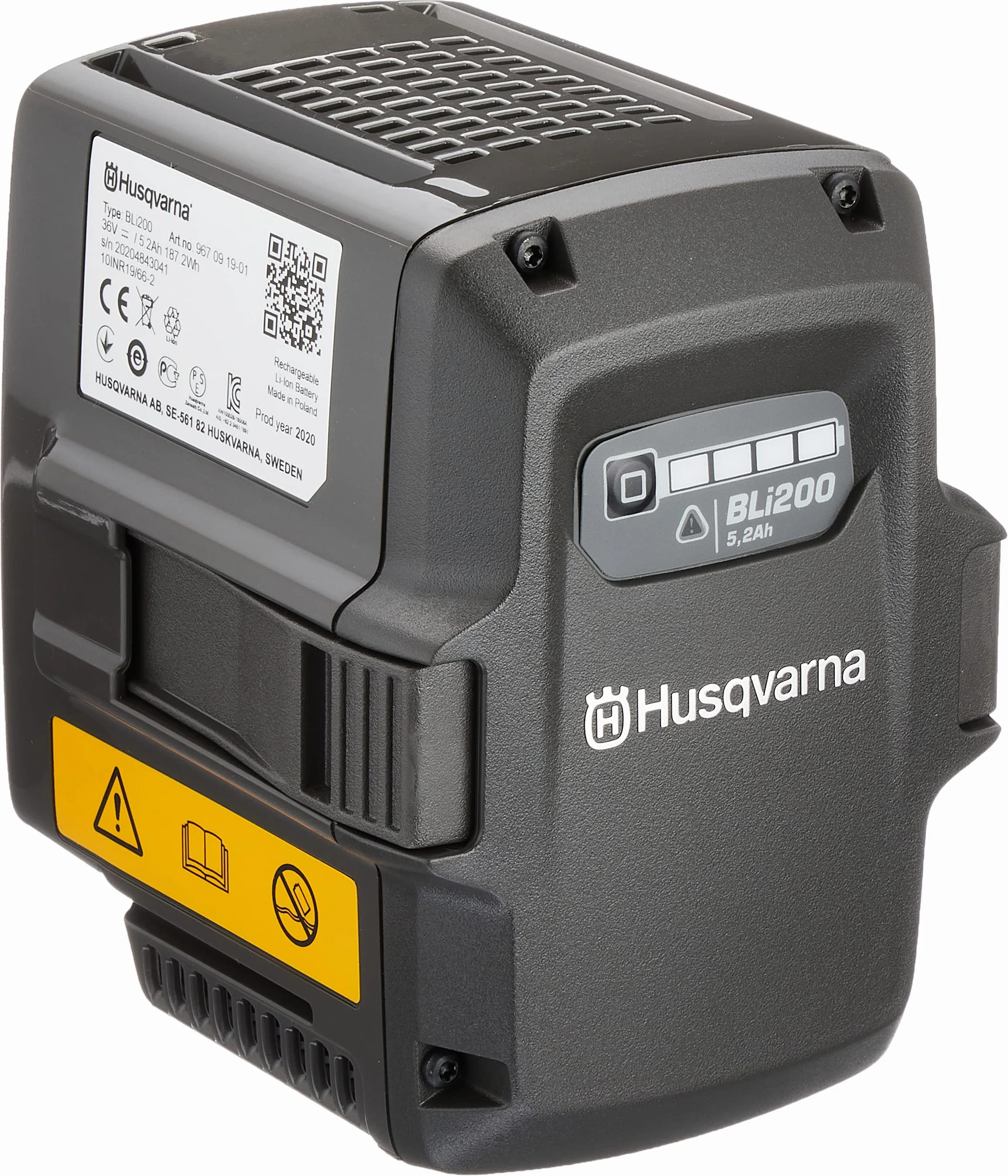 Husqvarna 967091901 Ersatzbatterie, Bli200 36,0 V / 5,2 Ah, (IEC) Li-Ion