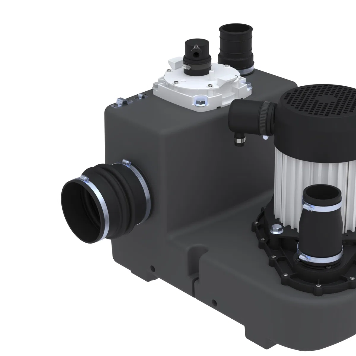 SFA – Sanicubic 1 GR HP S – Kleinhebeanlage für Abwasser – Bodenstehend – Schneidwerk Pro X K2 – 2 niedrige Zuläufe – Für Haus, Wohnung & Geschäftsräume – 42 x 51,8 x 40,1 cm – 2.000 W