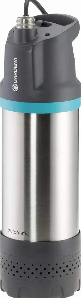 Gardena Tauch-Druckpumpe 6100/5 inox automatic: Automatische Tauchdruckpumpe mit 6100 l/h Fördermenge, mit Schmutzfilter, geräuscharmer Betrieb, integrierte Trockenlaufsicherung (1773-20)