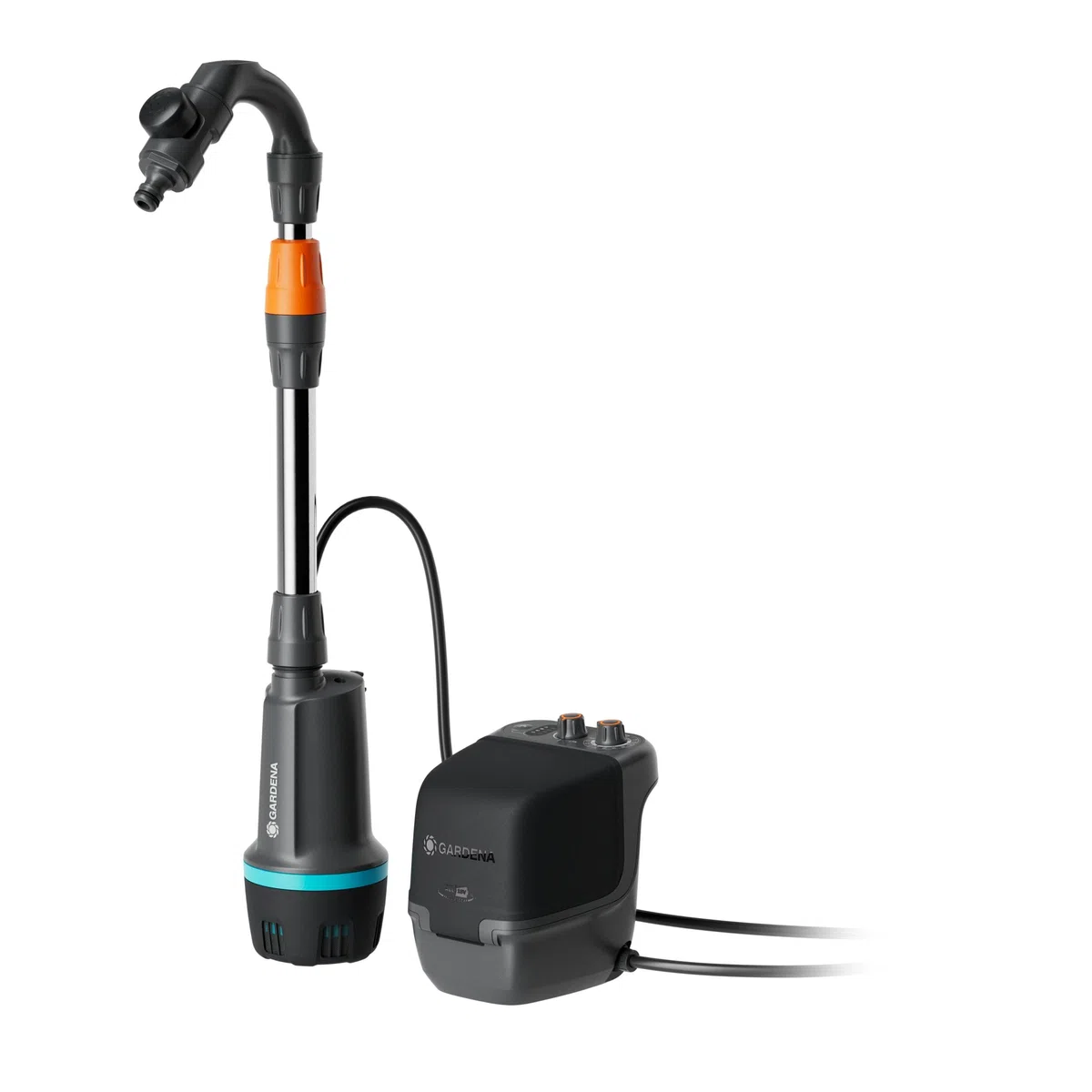 Gardena Akku-Regenfasspumpe 2400 ComfortAutomatic 18V solo: Automatikfunktion, Leistungseinstellung, Timerfunktion, Konstanter Druck, Kabellos (14605-55)