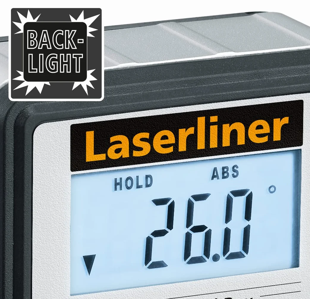 Laserliner 081.260A Wasserwaage, Schwarz, Grau, LCD, Kunststoff, AAA, 1,5 V
