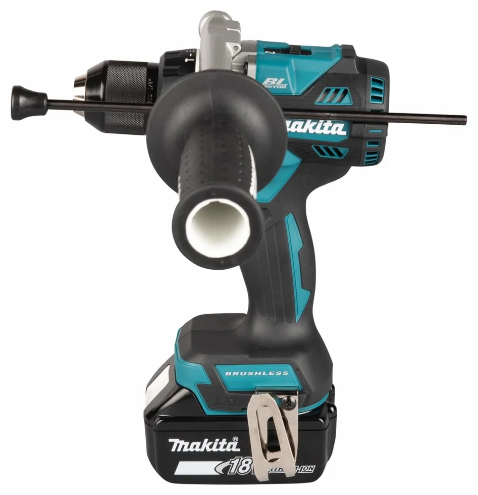 Makita Akku-Schlagbohrschrauber DHP492Z 18V - Bürstenloser Schlagbohrschrauber, 130 Nm Drehmoment, 2 Gänge, LED-Licht, ohne Akku & Ladegerät