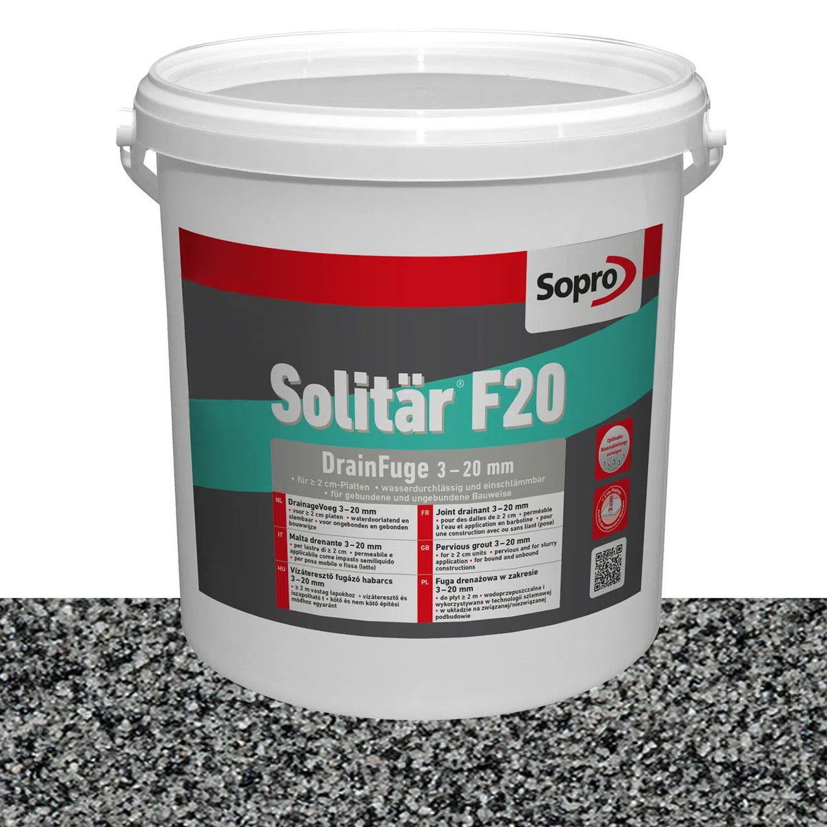 Sopro Designfuge Solitär F20 Pflasterfugenmörtel (12,5 kg, Pflastergrau)