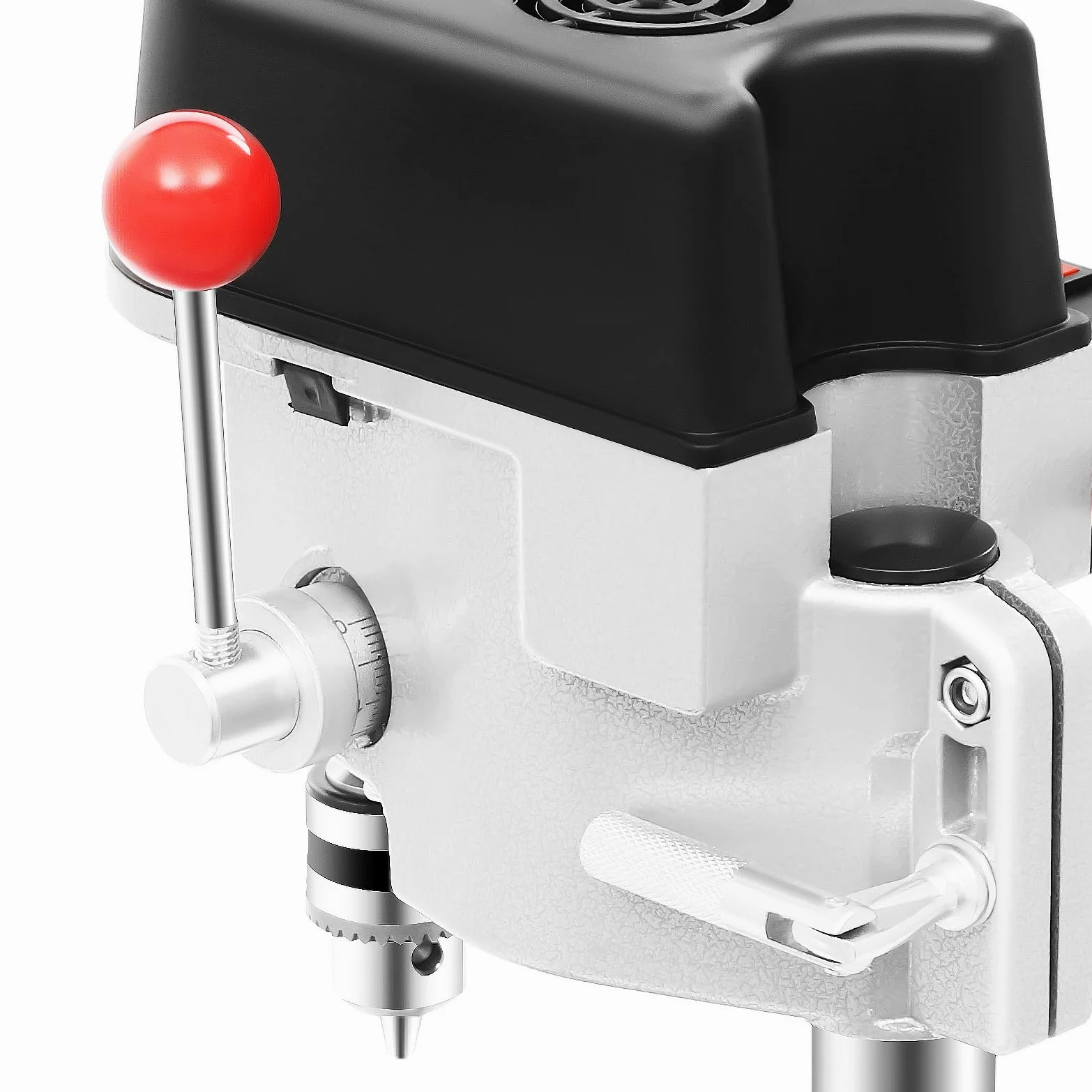 Tragbare Tisch-Bohrmaschine, 340W 220V 3 Geschwindigkeiten Standbohrmaschine Tischbohrmaschine Elektrische Säulenbohrmaschine Bohrmaschinen Press Werkbank für Unterrichtsexperimente DIY Handwerk