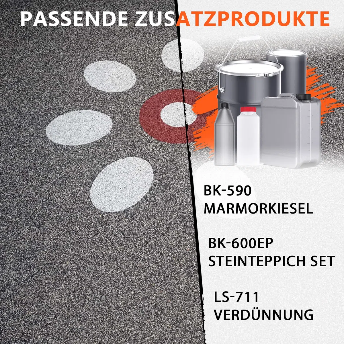 BEKATEQ 1K PU Porenfüller für Steinteppich außen, UV-fest, 5kg farblos glänzend - kein Vergilben, elastisch, abdichtend, einfache Verarbeitung BK-669PU