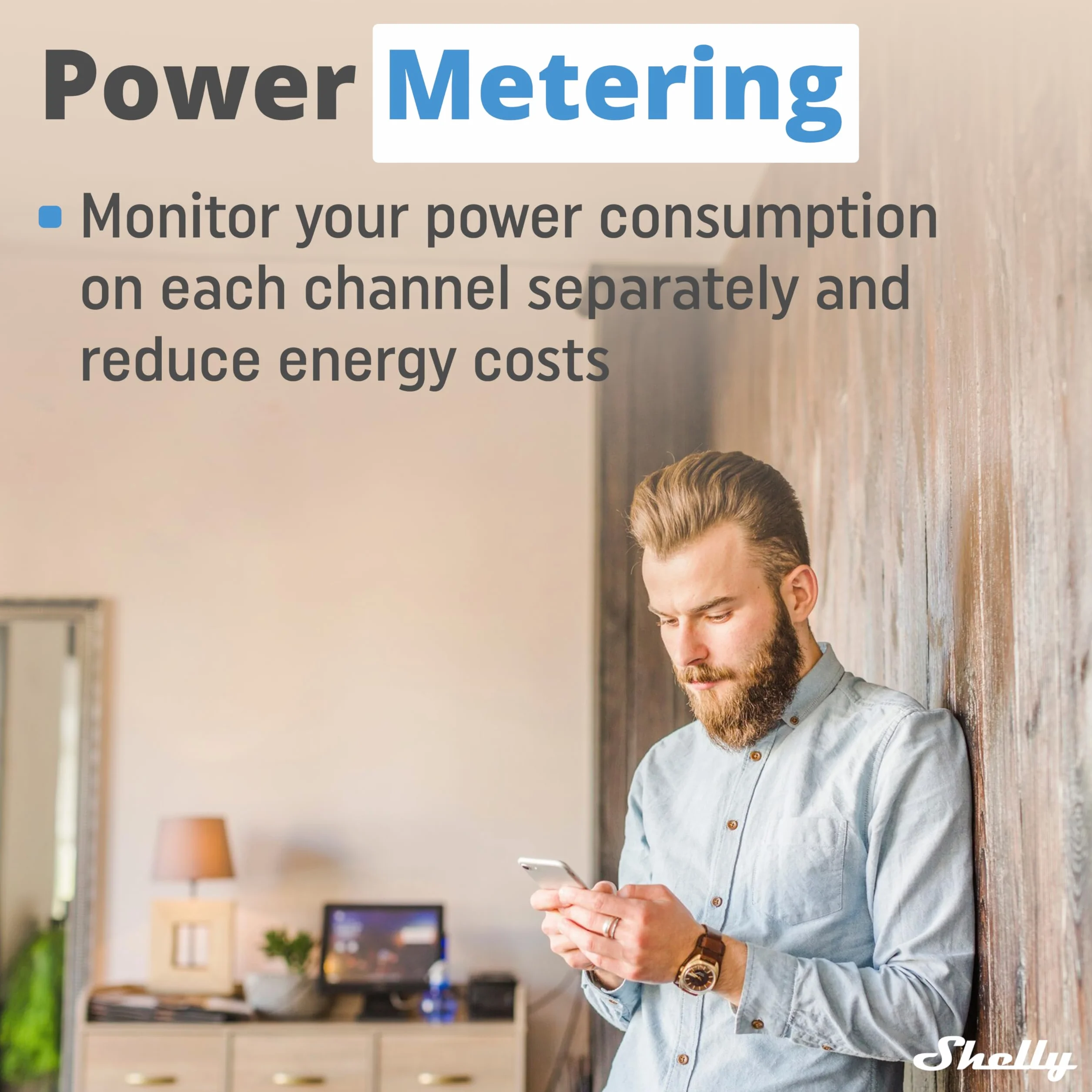 Shelly 2PM Gen3 - WLAN Smart Relais Schalter, Rolladenschalter, Stromzähler, 2 Kanäle, 16A, Lichtschalter, Smart Home, Zeitschaltuhr, Alexa & Google Home, Kein Hub Erforderlich (4 Stück)