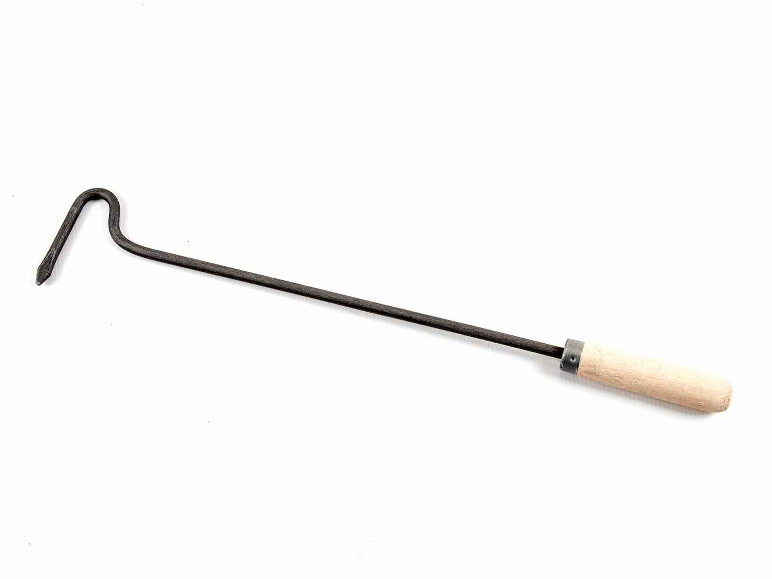 TOP TOOLS Feuerhaken mit Holzgriff - 80cm, Schüreisen, Stecheisen, Kamin, Freistehend, Entlüftungsfrei, Pulverbeschichtet, Rustikal, Innenbereich, Keine (None)