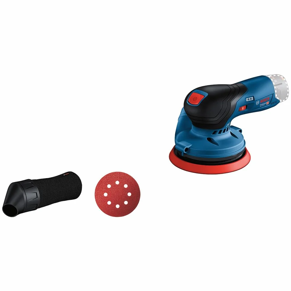 Bosch Professional 12V System Akku Exzenterschleifer GEX 12V-125 (inkl. Schleifteller (125mm), 1x Schleifpapier, Staubbeutel, ohne Akku/ Ladegerät)