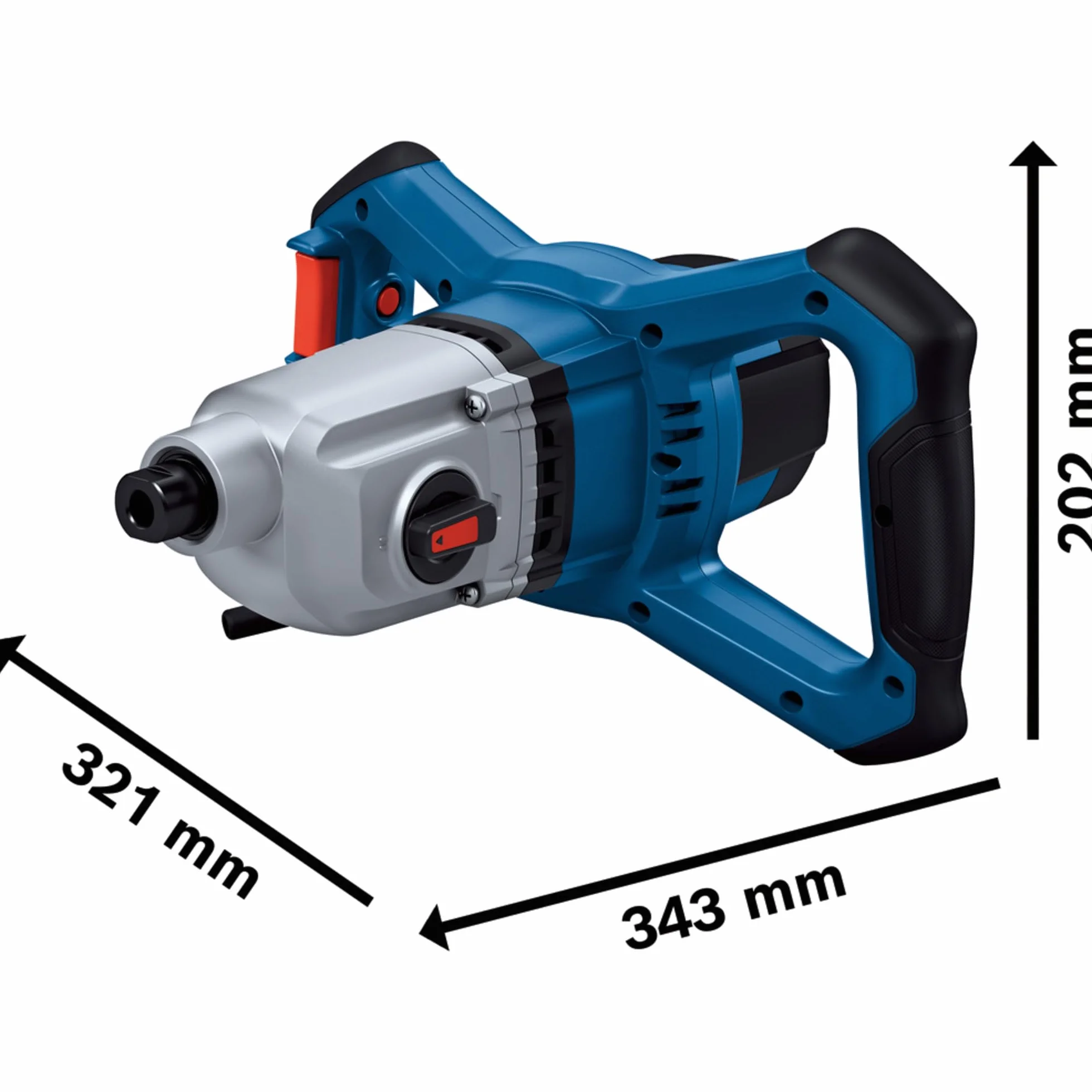 Bosch Professional Rührwerk GRW 140 (Leistung 1400 W, 2 Gänge, mit elektronischem Sanftanlauf)