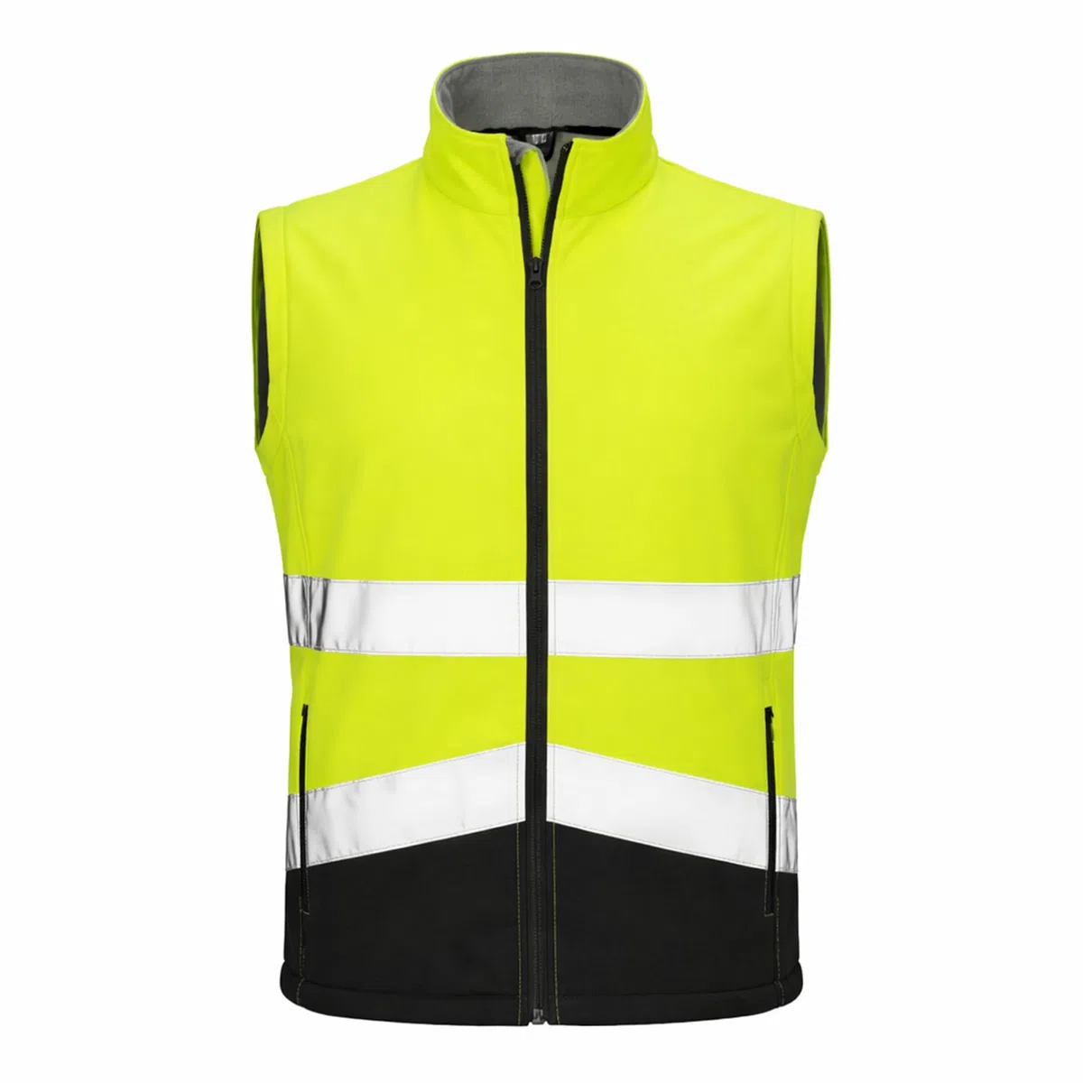 Herren Softshell Sicherheitsweste personalisierbar mit Logo oder Text | Wasserdicht | 100% Polyester | S–4XL | bedruckte Arbeits- & Firmenweste