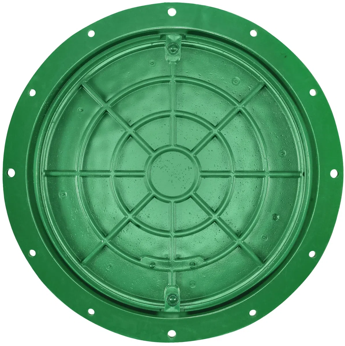 BABYLONPLAST Schachtabdeckung, Schachtdeckel DN600/800, 15kN - Hochbelastbarer Kunststoff Kanaldeckel, Ø 600/800mm, 1500 kg Belastung, mit Sicherungssystem, Frost- und Witterungsbeständig (Grün)