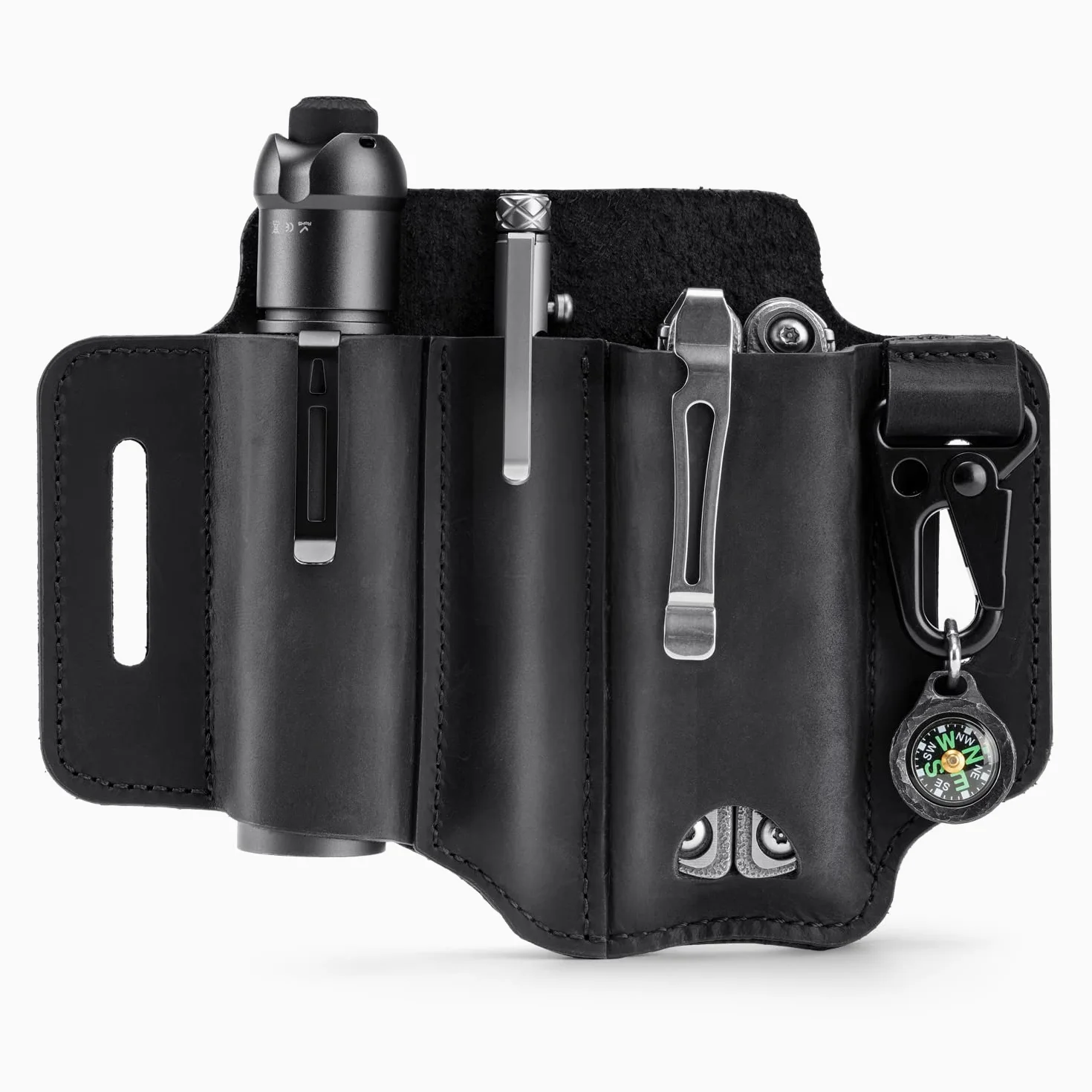VIPERADE PJ29 EDC Lederscheide, Multitoolscheide/Werkzeuge Holster/Messergürtelscheide/Taschenlampenscheide für Leatherman Multitools/Messerscheide, handgefertigte Organizerscheide