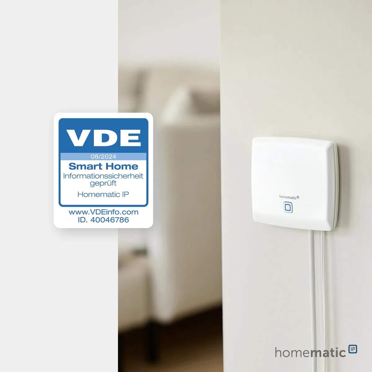 Homematic IP Starter Set Alarm, Smart Home, digitaler Fenstersensor, Bewegungsmelder, Funk-Innensirene mit App-Funktion warnt hörbar, sichtbar, per Push-Nachricht, smarte Alarmlösung, 153348A0