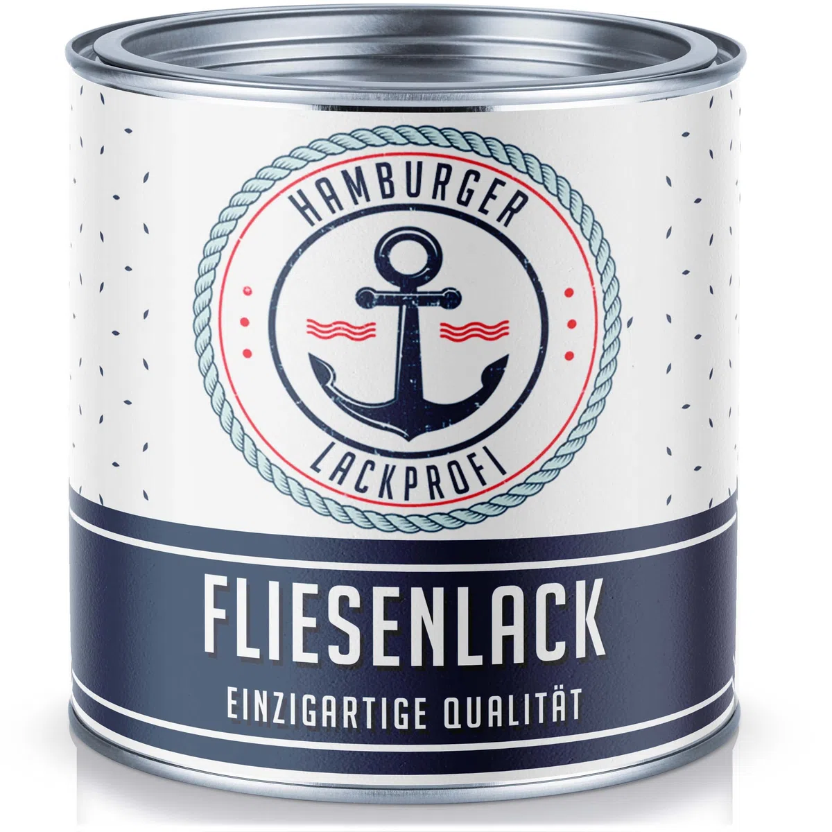 Hamburger Lack-Profi Fliesenlack GLÄNZEND Schwarz RAL 9005 Fliesenfarbe (1 L)