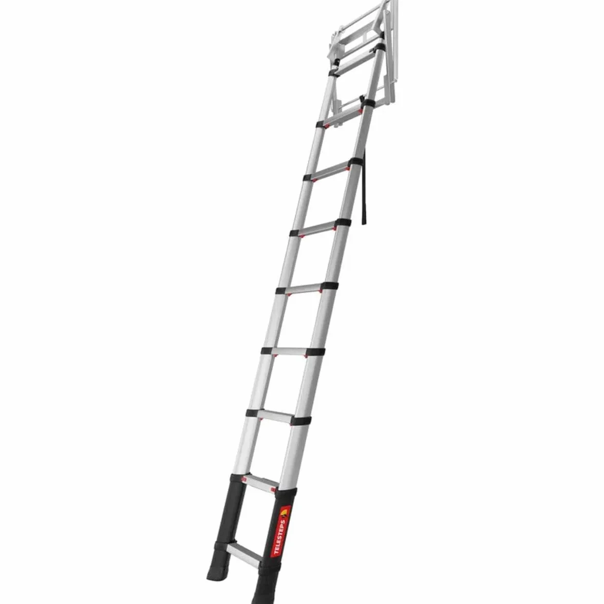 Dachbodenleiter 2,45m von TELESTEPS I Made in Sweden I Loft Line I Kompakte Qualitätsleiter mit patentiertem Premium Design I Anti-Rutschprofil I EN 14975 I 72324-541