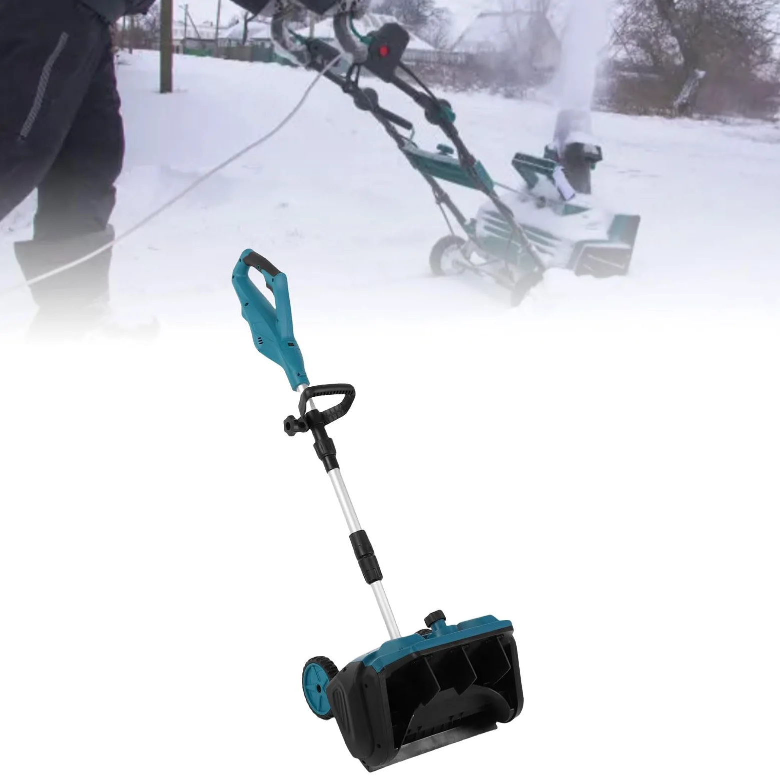YWBL-WH Schnurloses Schneeschaufel Batterie Angetriebener Schneesturm 16 Zoll Reinigungsbreite Wurfkapazität 3 Richtungseinstellung für BL1815 BL1820 BL1830 BL1840 BL1850 BL1860