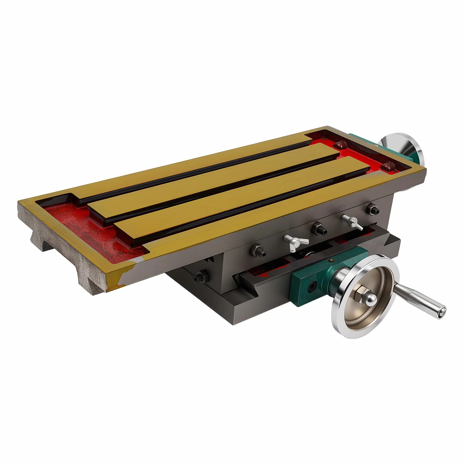 Kreuztisch Tischbohrmaschine, Fräsen Arbeitstisch Mit 270 mm X Achse, 125 mm Y Achse, Multifunktionale Arbeitstisch Frästisch für Bohr Fräsmaschinen, Metallisch