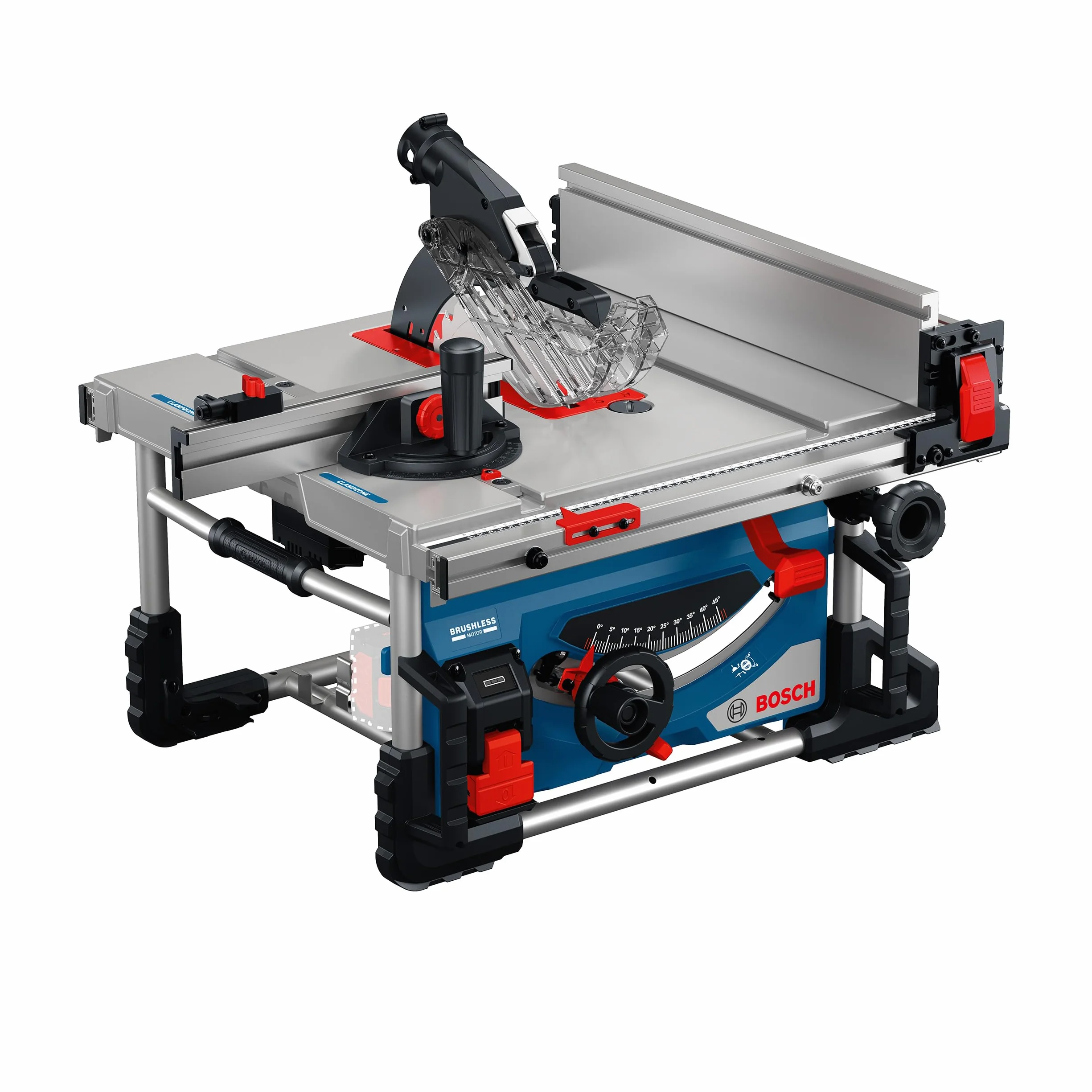Bosch Professional 18V System Akku-Tischkreissäge GTS 18V-70 (inkl. Sägeblatt Optiline Wood, Winkelanschlag, Schiebestock, Ringschlüssel, Schutzabdeckung, 2x Adapter, Profilschiene, Parallelanschlag)