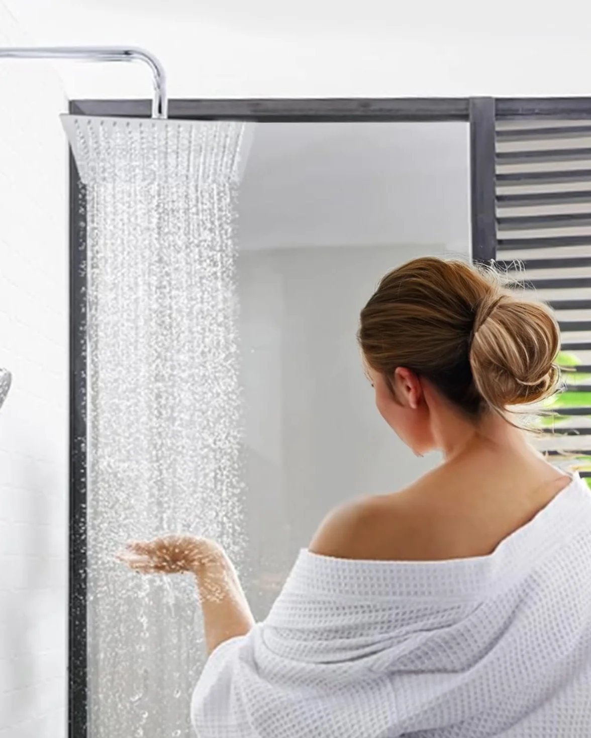 Hochwertiger Duschkopf aus Edelstahl mit verstellbarem Handbrause-Design, Effiziente Wasserersparnis und modernes, elegantes Aussehen für ein luxuriöses Duscherlebnis
