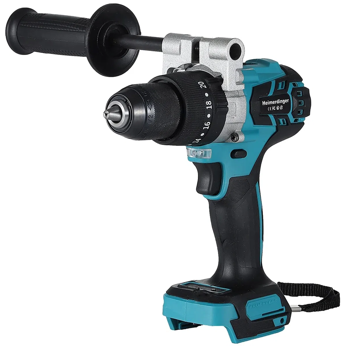 150Nm Bürstenloser Akku-Schlagbohrschrauber für Makita 18V Batterie, 13mm Zoll Bohrfutter, 2-Gang Getriebe, 21 Drehmomentstufen Elektrischer Schlagschrauber Bohrhammer