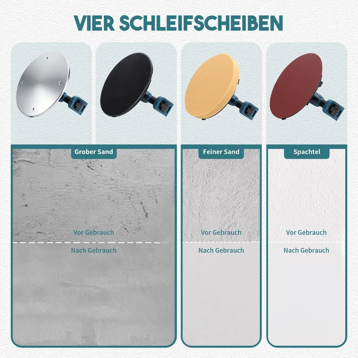 1680W Elektrische Wandglättmaschine Kompatibel mit 18V Akku Multifunktionales Putzwerkzeug mit Rührstab Schleifscheiben 6 Geschwindigkeiten für Putz, Spachtel, Mörtel, Wandbearbeitung