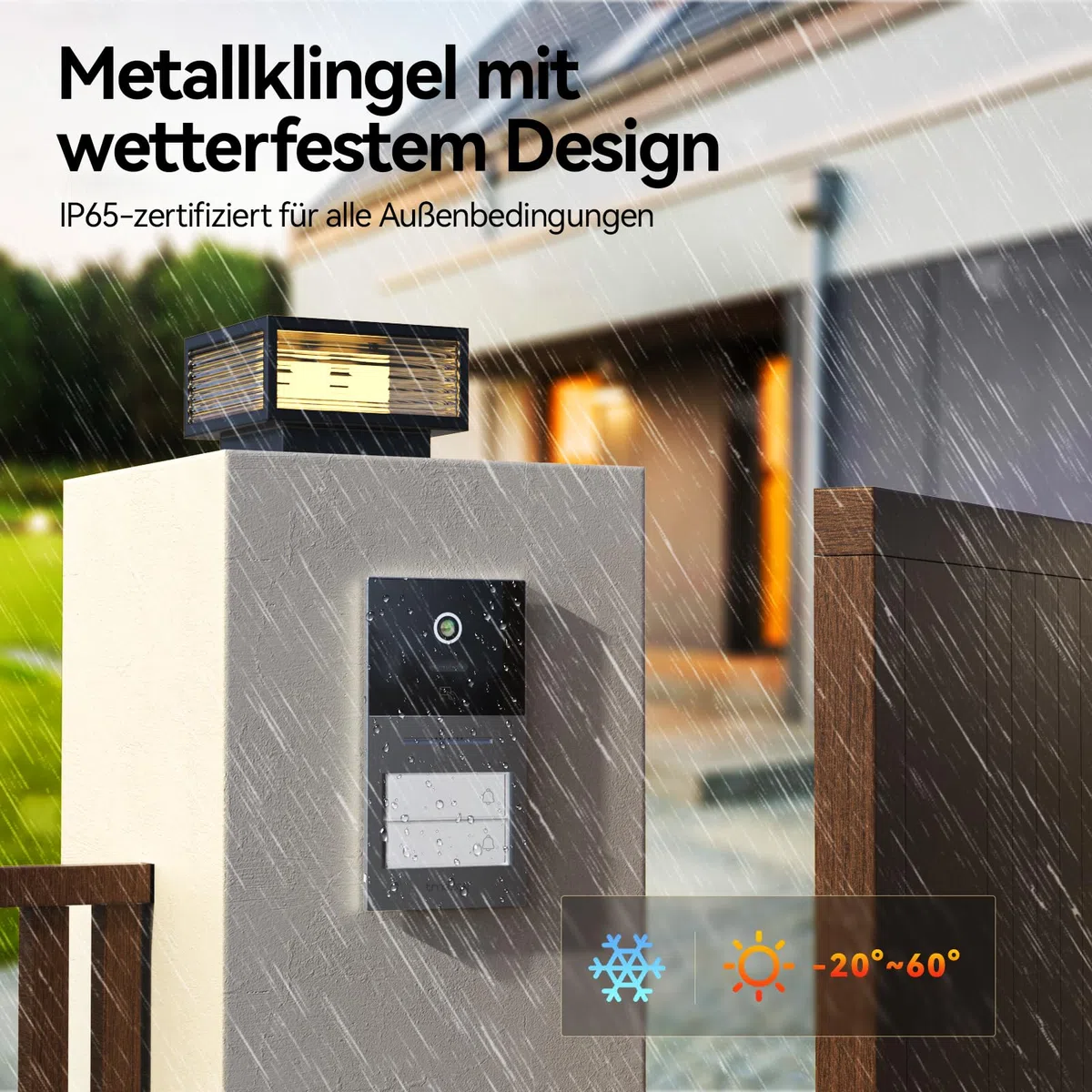 TMEZON WLAN Video Türsprechanlage 2-familienhaus, 7''IP Farb-Touchscreen mit 1080P Metalldoorbell, 2-Draht Installation,Zwei-Wege-Audio,Personenerkennung,3 Entsperrmethoden & App-Steuerung
