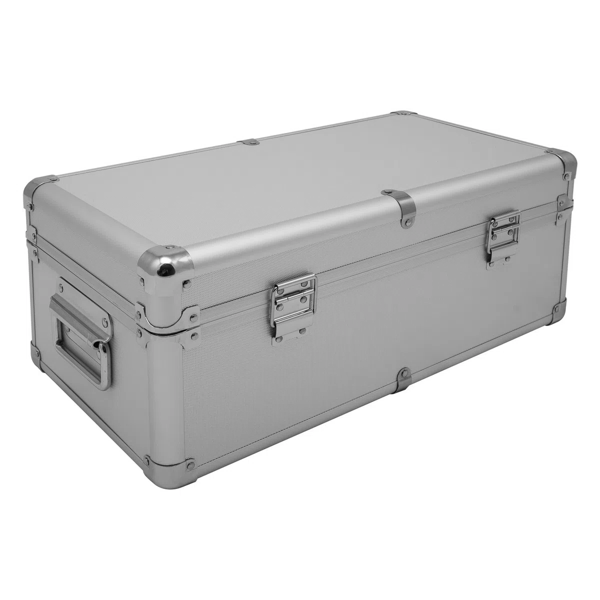 anndora Aluminium - Rahmenkoffer - Transport-Box - Koffer in Silber mit 19 Liter Fassungsvermögen - Werkzeugkiste abschließbar - 48 x 26,5 x 20 cm