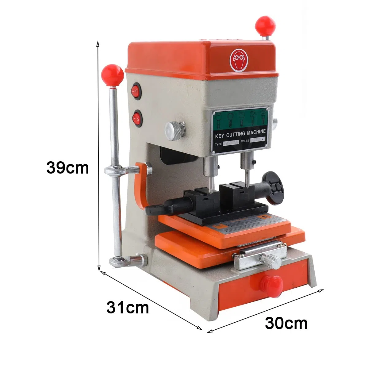 Schlüsselkopiermaschine, 100W 220V Professionelle Universal Schlüsselfräsmaschine Säulenbohrmaschine, Schlüsselfräse Schlüsselvervielfältiger Schlosser Werkzeug, 8000 r/min