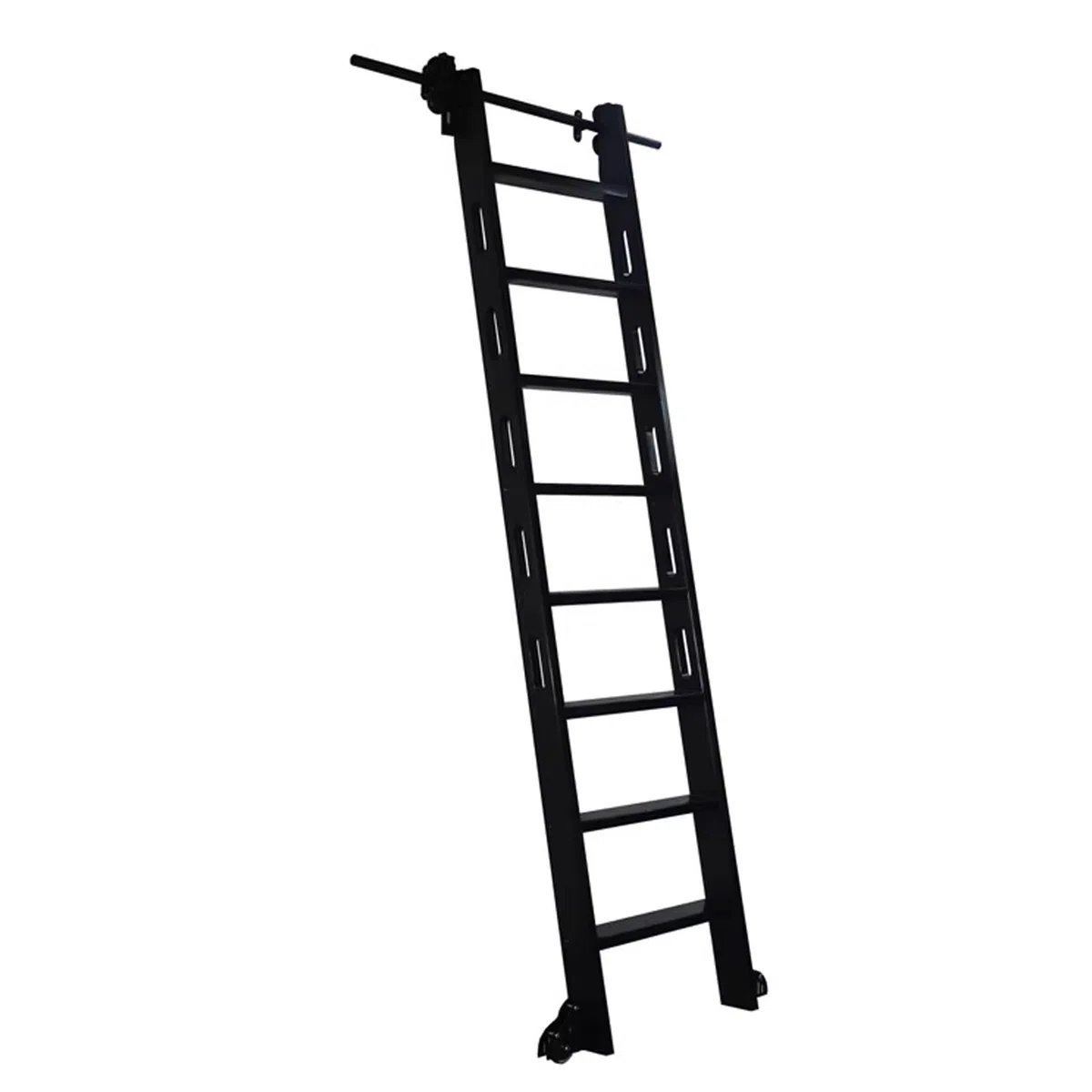 Teleskop-Schiebeleiter-Handwerkssatz, Rollleiterschienensatz für Bibliotheken, 3,3-24 Fuß-Erweiterungssatz, Mobile Leiterschiene/-schiene mit Schienenverbinder, Leiter-Komplettsatz (ohne Lei
