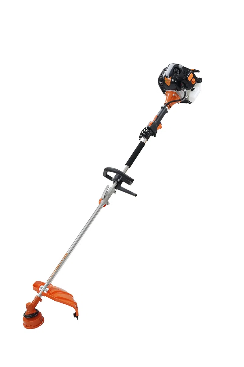 52 cc Benzin 5-in-1-Multi-Elektrowerkzeug mit Langer Reichweite: Heckenschere, Kettensäge, Rasentrimmer, Buchsenschneider + gratis Verlängerungsstange