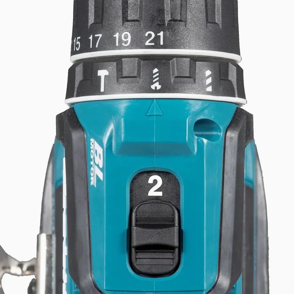 Makita DHP485Z Akku Schlagbohrschrauber 18 V, ohne Akku, ohne Ladegerät, Lithium Ionen, Blau, Schwarz