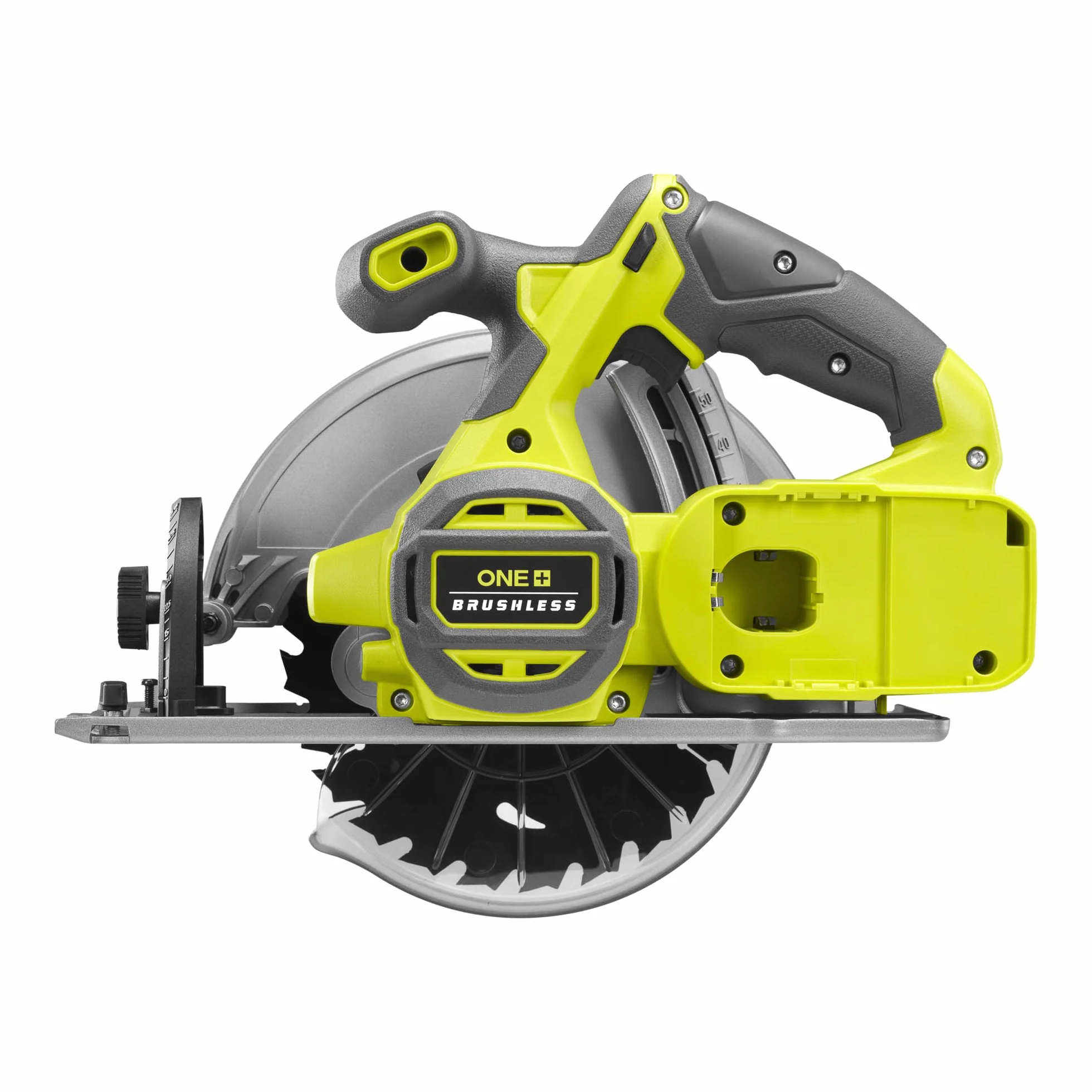 RYOBI 18 V ONE+ Brushless Akku-Handkreissäge RCS18BL-0, 184 mm Sägeblatt | werkzeuglose Einstellungen, ohne Akku und Ladegerät