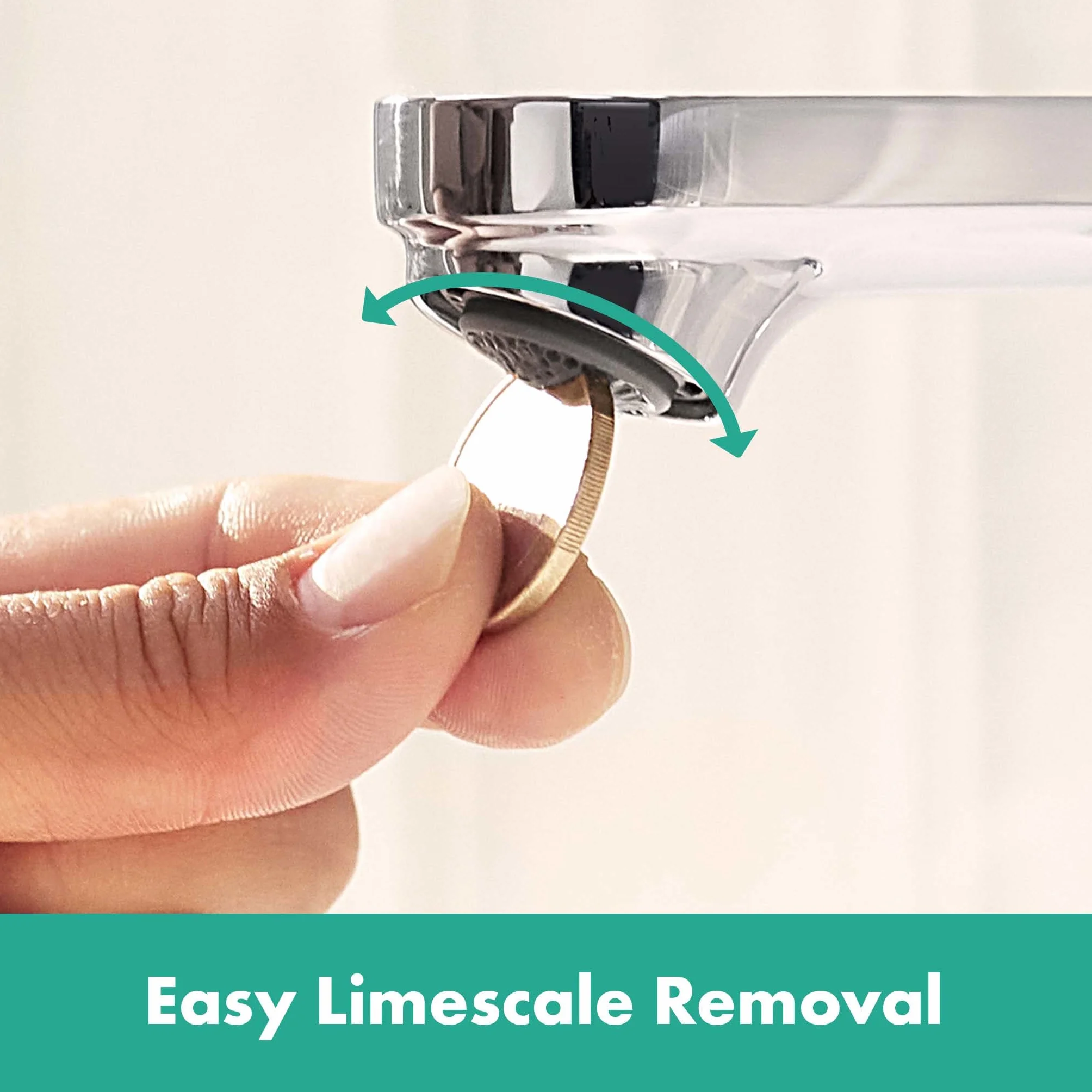 hansgrohe Rebris S - Waschtischarmatur ohne Ablauf, energiesparend (CoolStart), Wasserhahn Bad mit Auslauf Höhe 109 mm, Mischbatterie Waschbecken wassersparend (EcoSmart), Chrom, 72520000