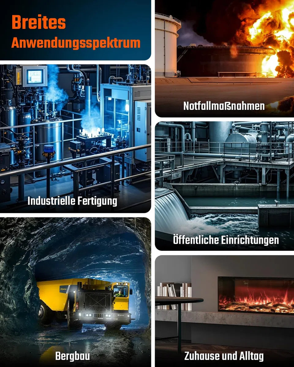 TopTes Guard-863Pro 4-Gas-Messgerät für H₂S, CO, LEL und O₂, mit TFT-Farbdisplay, verbessertem O₂-Sensor (5 Jahre Lebensdauer), USB-Datenausgabe, 18 Std. Akkulaufzeit, zuverlässig für Arbeit & Zuhause
