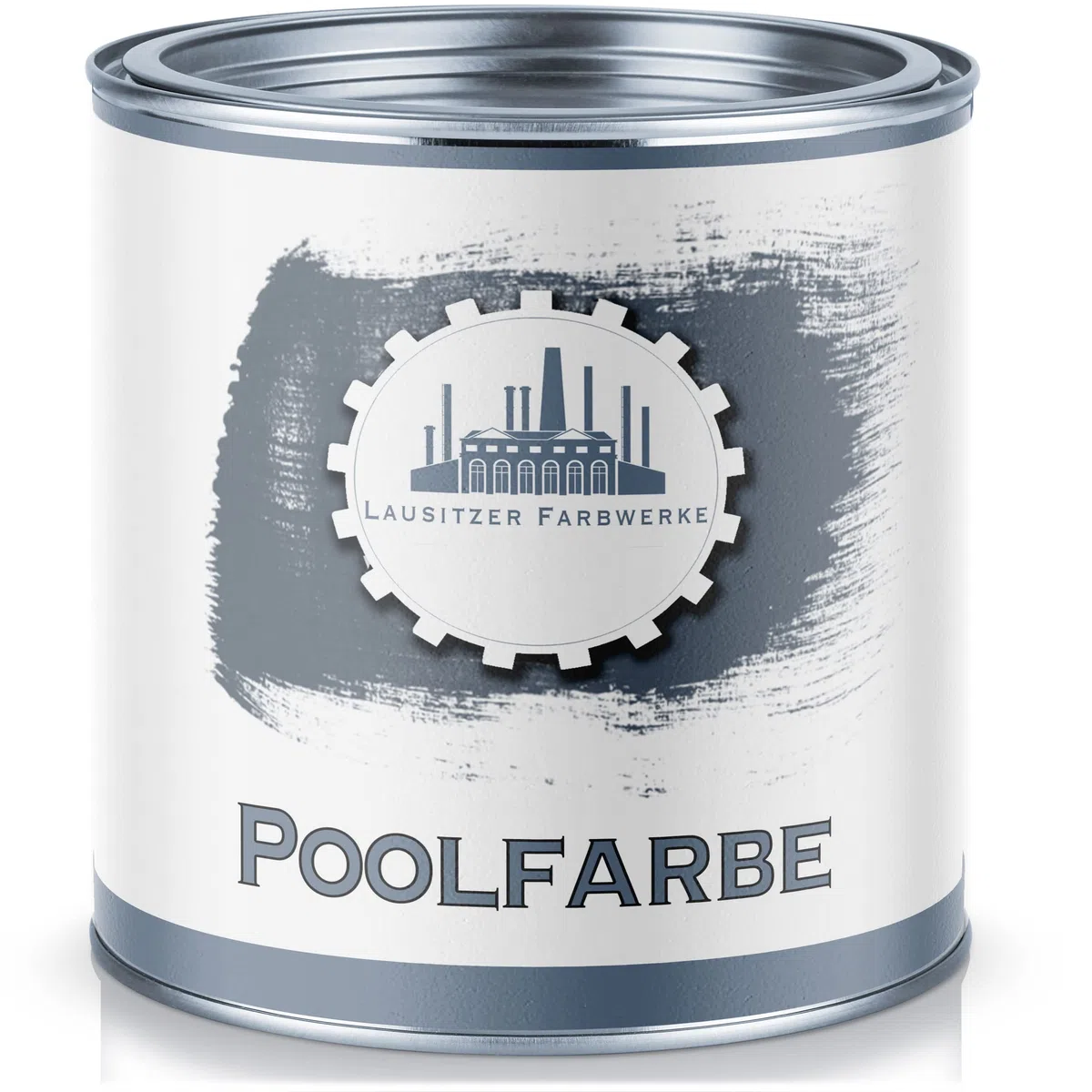Lausitzer Farbwerke traditionelle 2-K Schwimmbeckenfarbe/Poolfarbe für GFK Kunststoff Polyester inkl. Härter SET 2 K in Blau Weiß Grün Grau Anthrazitgrau Lichtgrau Seegrün Farbauswahl (1 L, Blau)