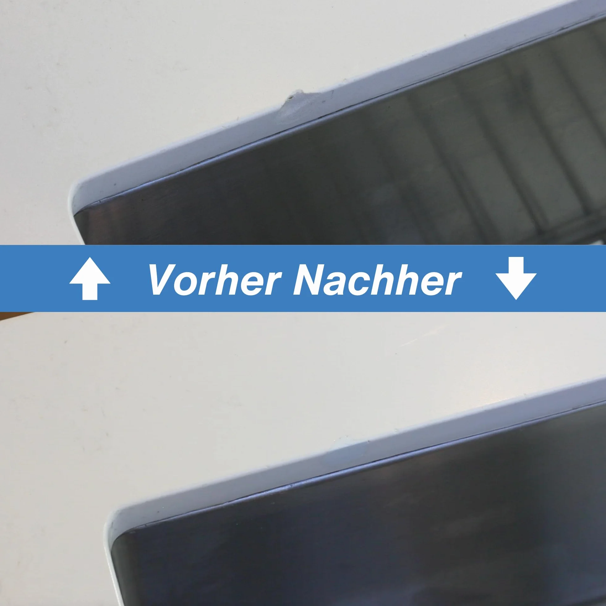 Weiß - Reparaturset für Keramik, Mineralguss, Quarz, Marmor, Porzellan, Fliesen - Abplatzer und Oberflächenschäden - HIMG Surface Repair