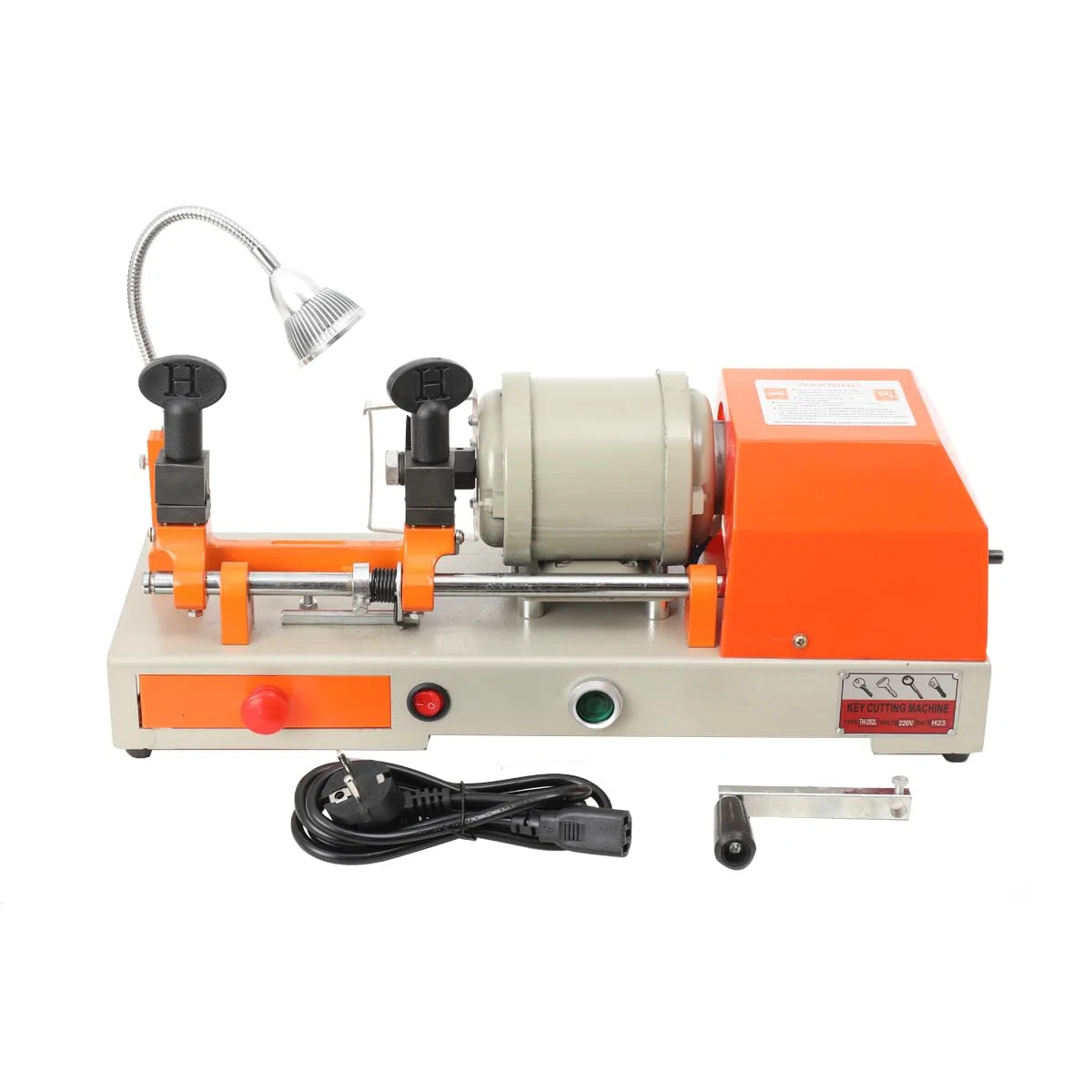 Horizontale Schlüsselmaschine mit LED-Licht 220V Schlüsselkopierer Key Cutting Machine Multifunktional Elektrisch Manuell Doppelte Horizontale Schlüssel Kopiermaschine 220V 120W