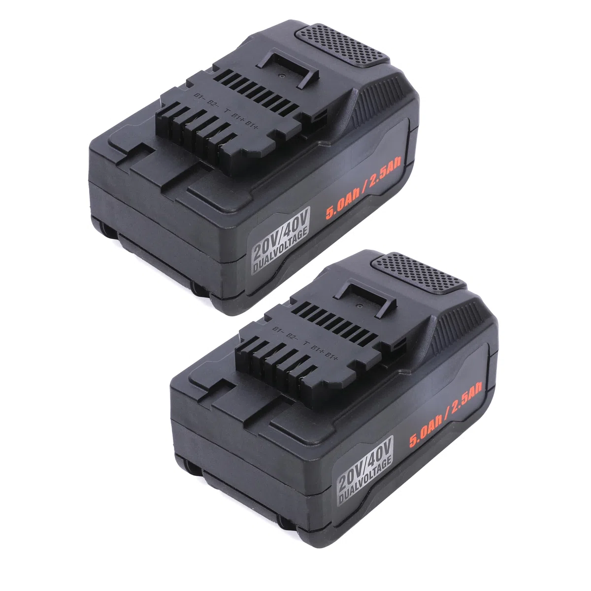 Zwei x 20/40V 5Ah/2.5Ah 90Wh Ersatz Li-Ionen-Batterie Kompatibel mit Ferrex20V40V Elektrogerät