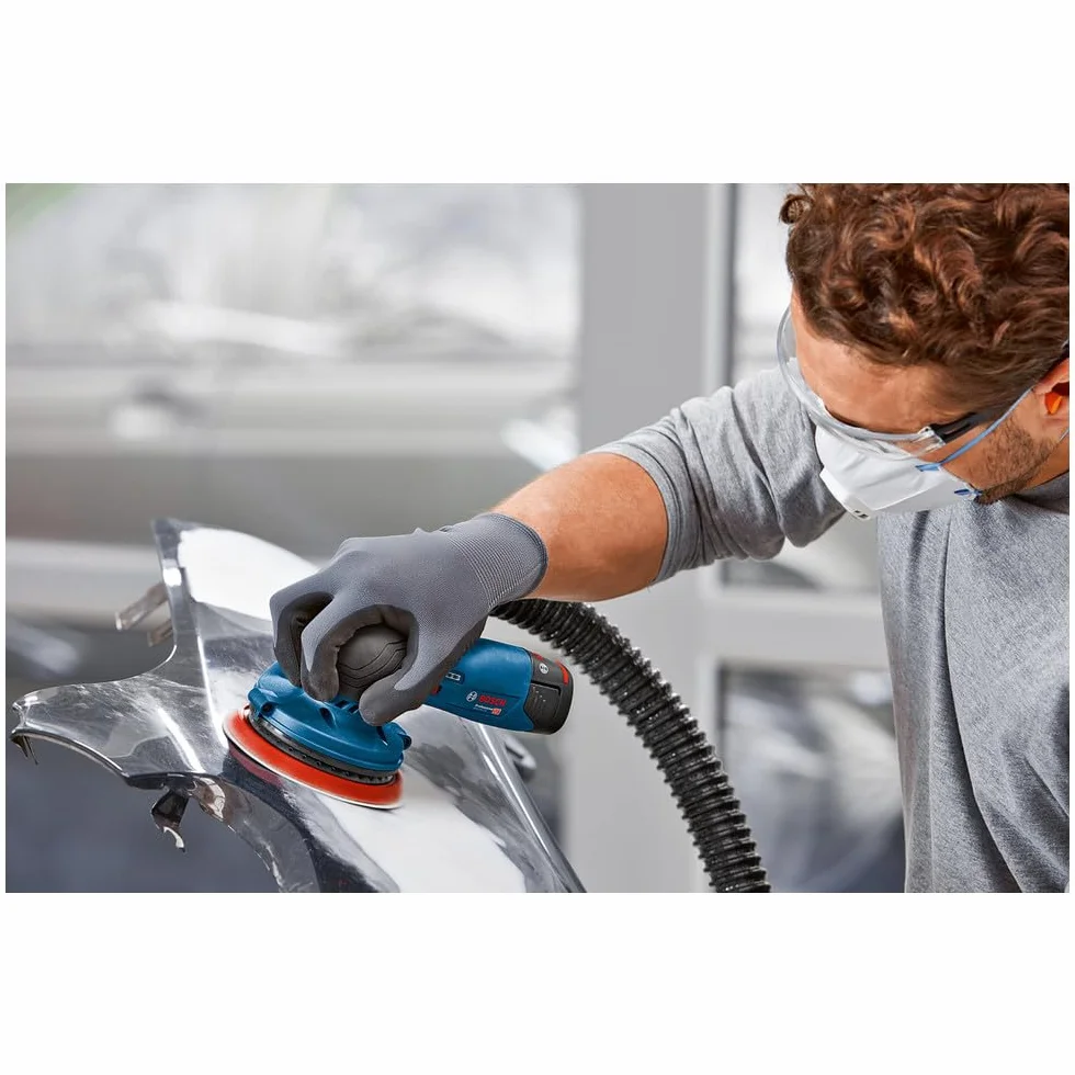 Bosch Professional 12V System Akku Exzenterschleifer GEX 12V-125 (inkl. Schleifteller (125mm), 1x Schleifpapier, Staubbeutel, ohne Akku/ Ladegerät)