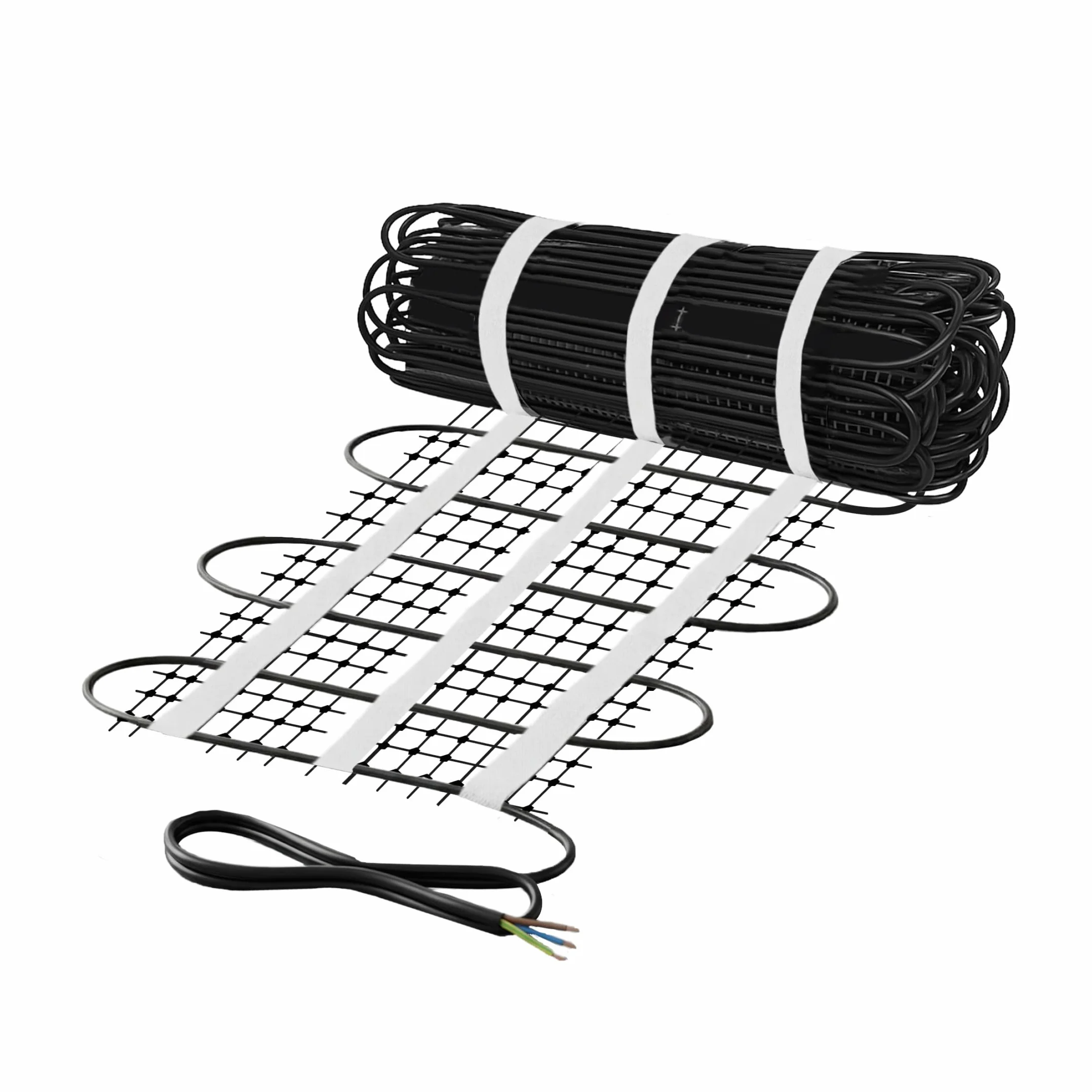 Mi-Heat Freiflächenheizung 7m² 300W/m² – Heizung für Gehweg, Parkplatz & Treppen – Frostschutz-Heizmatte gegen Eis & Schnee – Geeignet für Gussasphalt, Asphalt & Beton – Premium Qualität mit 230V