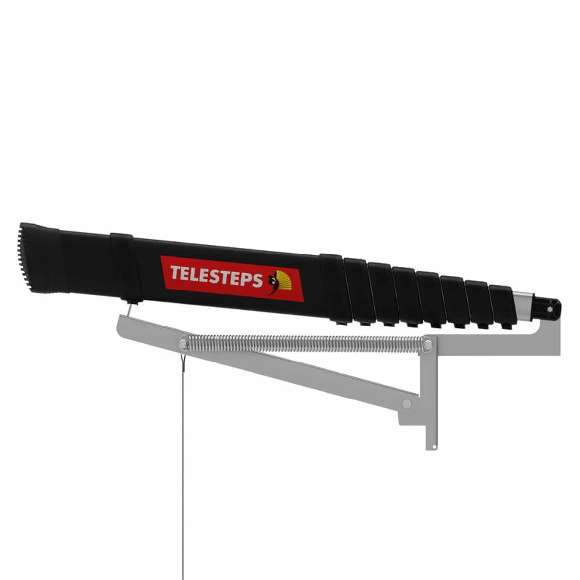 Dachbodenleiter 2,45m von TELESTEPS I Made in Sweden I Loft Line I Kompakte Qualitätsleiter mit patentiertem Premium Design I Anti-Rutschprofil I EN 14975 I 72324-541