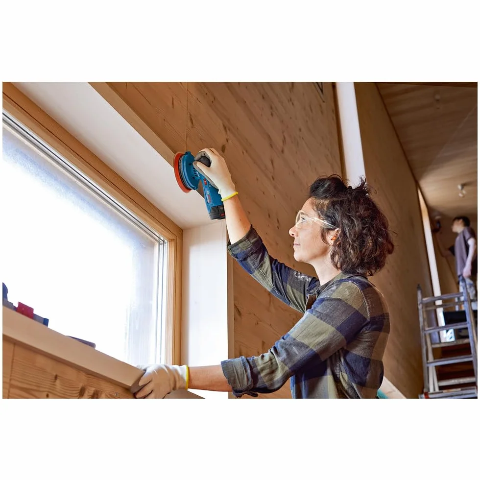 Bosch Professional 12V System Akku Exzenterschleifer GEX 12V-125 (inkl. Schleifteller (125mm), 1x Schleifpapier, Staubbeutel, ohne Akku/ Ladegerät)