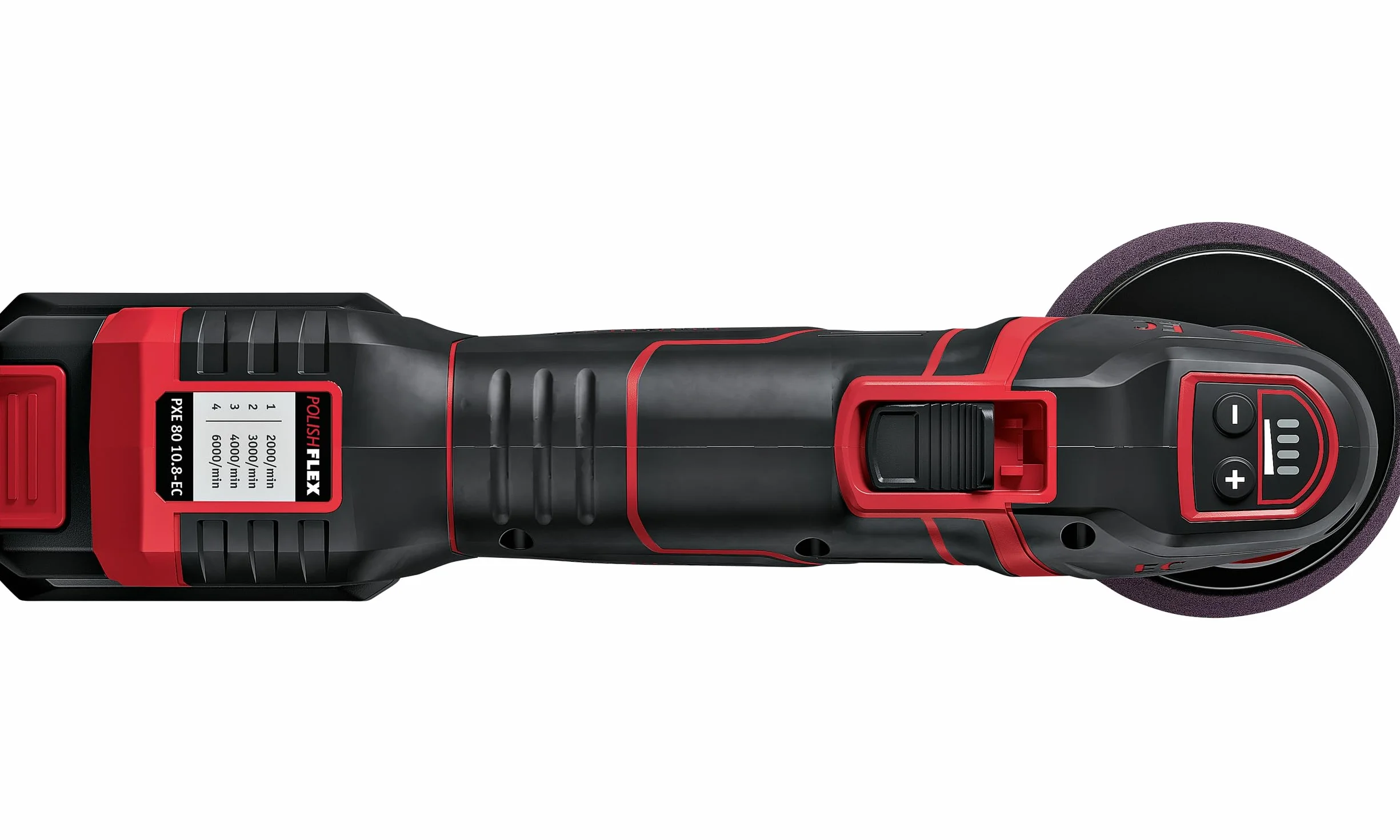 FLEX Akku-Poliermaschine PXE 80 12-EC / 2.5 SET (Akku-Polierer 12 V, Rotativ Und Exzentrisch Freilaufend, Poliermaschine Inkl. 2x 2,5 Ah 12 V Akkus, Schnellladegerät Und Umfangreichem Zubehör)532268