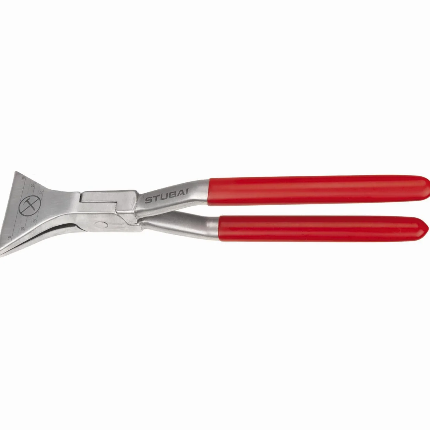 STUBAI FALZZANGE LEICHT ALUMINIUM 60 mm | für präzise und leichte Falzarbeiten an Dach und Fassade | 270 mm Länge, ergonomische Schenkel, Profiqualität