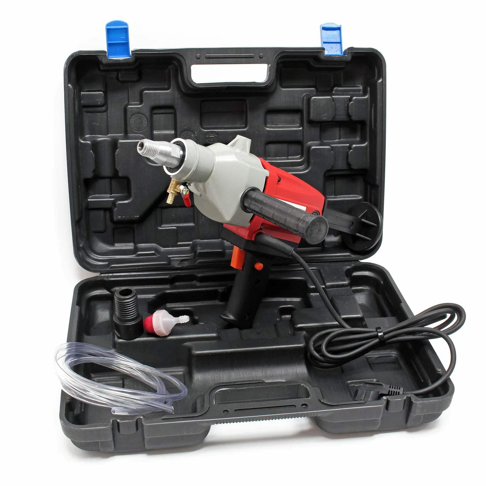 Wiltec Kernbohrgerät bis 110 mm Nass Kernbohrmaschine 2080 W 1700 U/min mit Transportkoffer und Zubehör