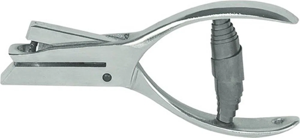 Kontrollzange Gesamt-L.145 mm Rundloch D. 3mm