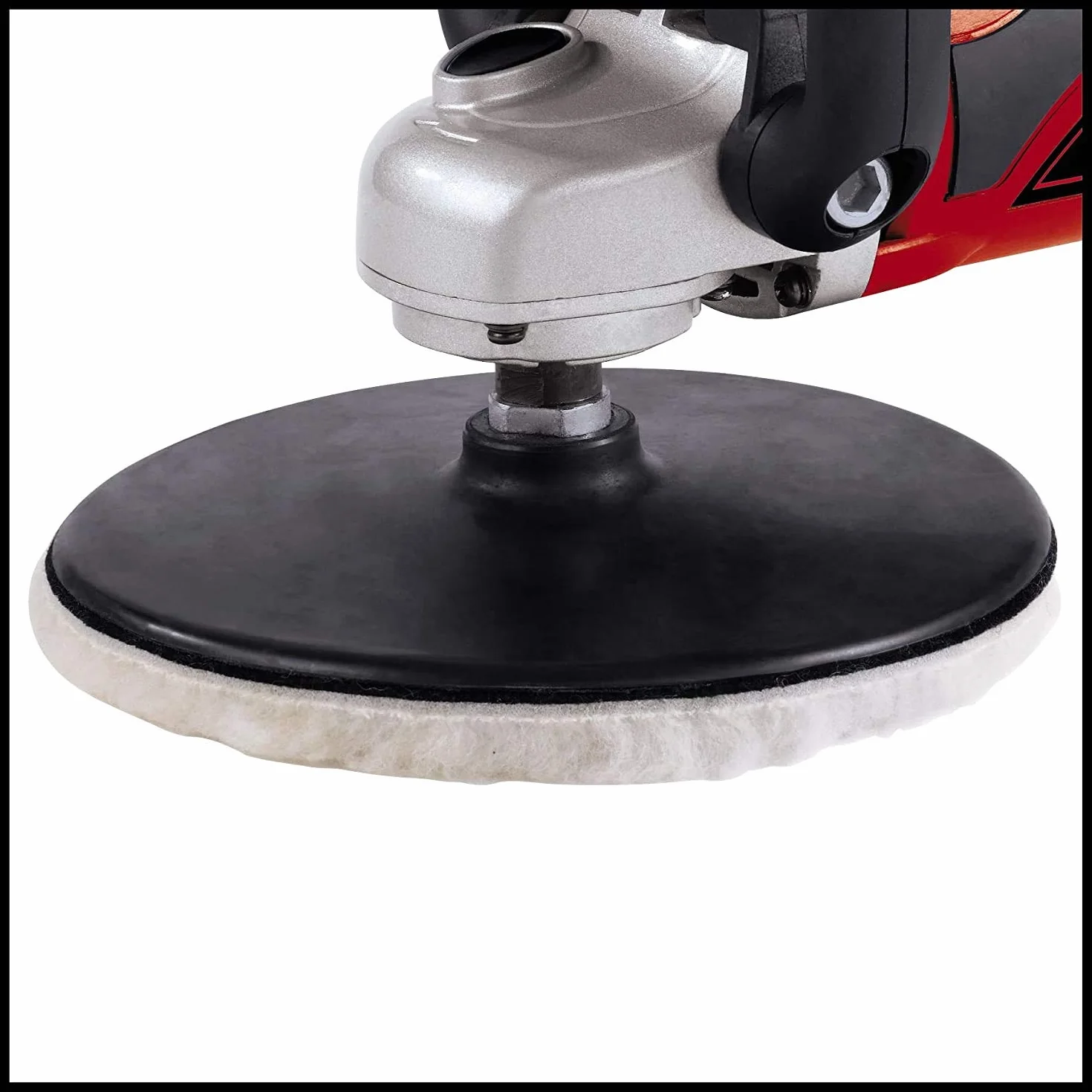Einhell Polier- und Schleifmaschine CC-PO 1100/1E (1.100 W, bis 3.500 min-1, Drehzahlelektronik, Spindelarretierung, Kletthaftung, inkl. 1x Schaumstoffaufsatz, 2x Synthetikpolierhaube, Schleifpapiere)